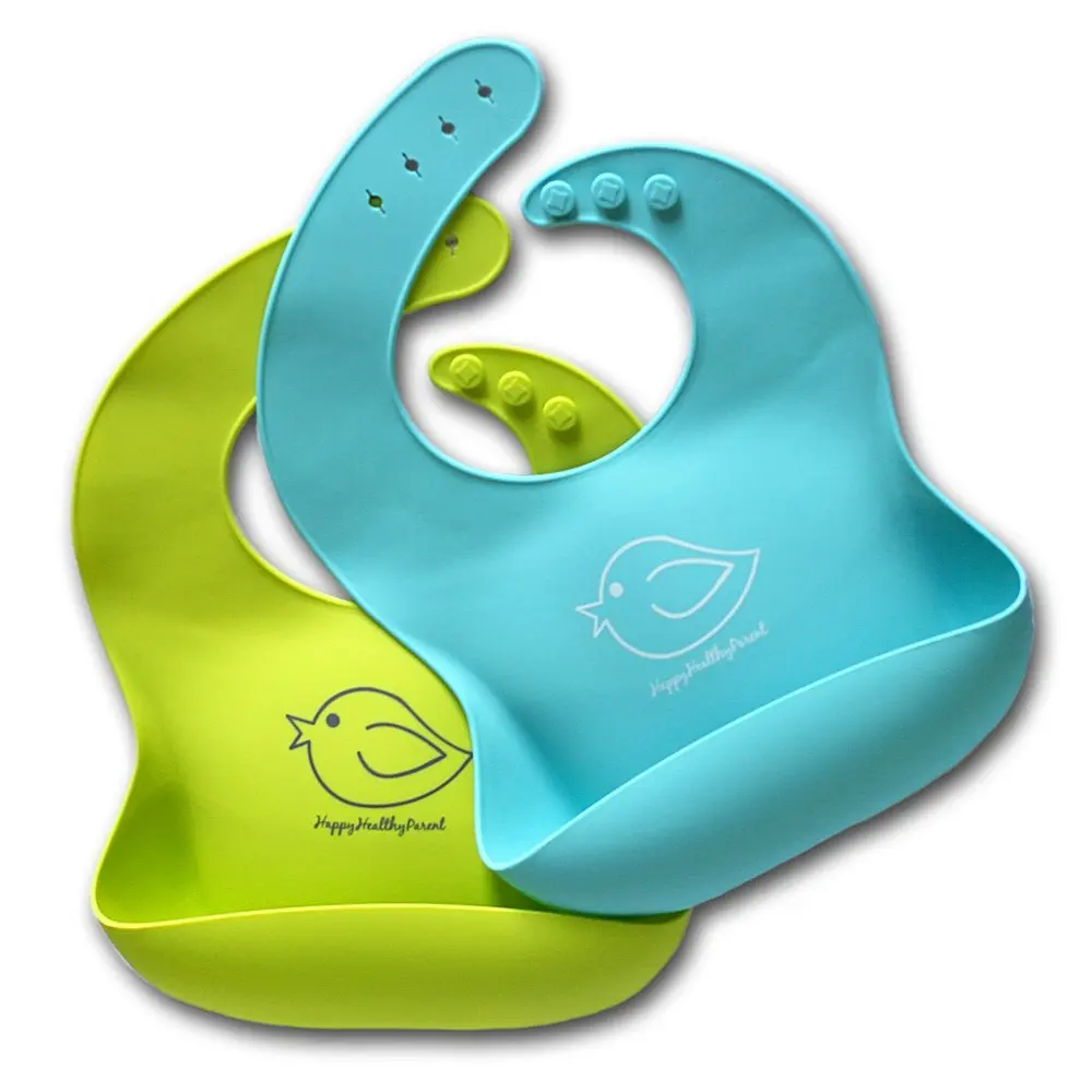 

Custom Reusable Food-grade Newborn Kid Adjustable Waterproof Baby Bibs Silicone, Blue,green,pink,orange
