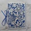 Elegant Wedding Invitation Program Booklet With Laser Cut Cover And Ribbon