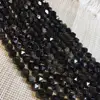 Wholesale natural crystal 12mm Golden Obsidian polyhedron beads Long chain