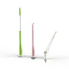 Floor cleaning mop flat round and sharp mop brush for subborn stain pool tile corner cleaning