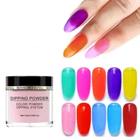 

Misscheering 20 Colors Acrylic Transparent Dipping Powder Without Lamp Cure Glitter Nails Dip Powder DIY Nail Art Decorations