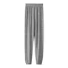 Embroidered loose casual home house trousers nine points beam thin section casual pants