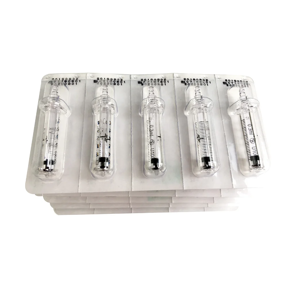 

0.3ml ampoules for needle free hyaluronic injector pen