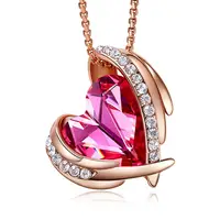 

CDE New Design Women Heart Gold Pendant Necklaces jewelry