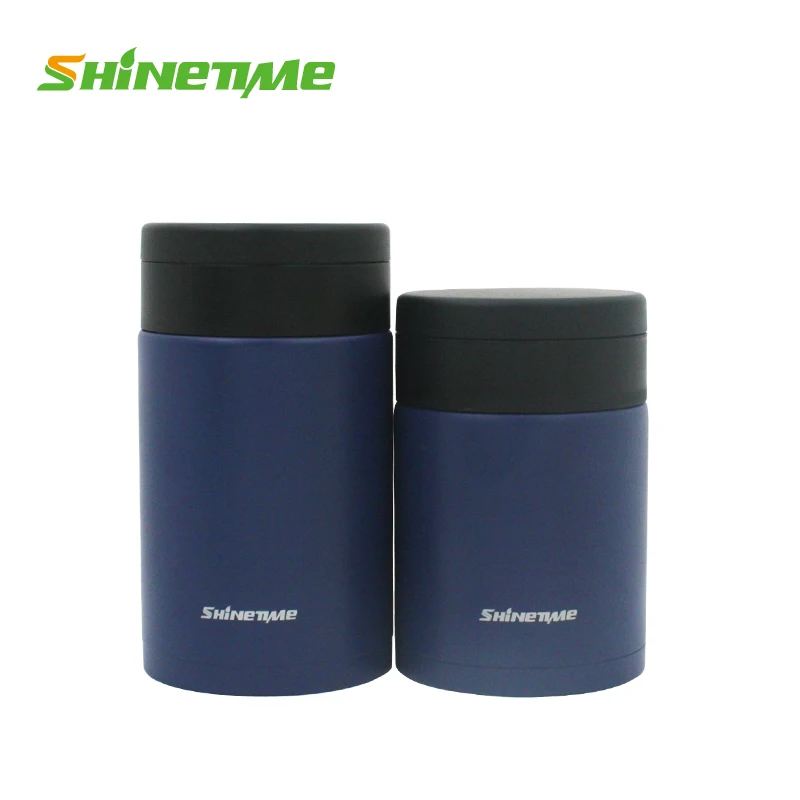 promotion gift 304 stainless steel metal lunch box with spoon food jar