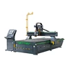 Germany Carousel ATC CNC router machine add oscillating knife, Wood CNC Router with OSK for cutting wood foam rober