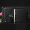four ring PU leather folder with calculator