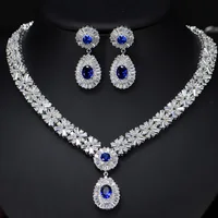 

Wholesale Zircon Bridal Design Fashion Jewellery Dubai Gold Necklace Wedding Jewelry Set
