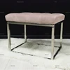 Modern design ottoman living room fabric leather bench dressing room bench
