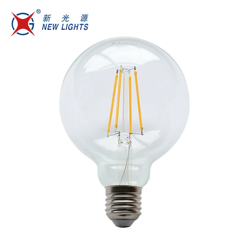 China Manufacturer Oversize E27 4000K Globe G80 G125 Led Filament Bulb