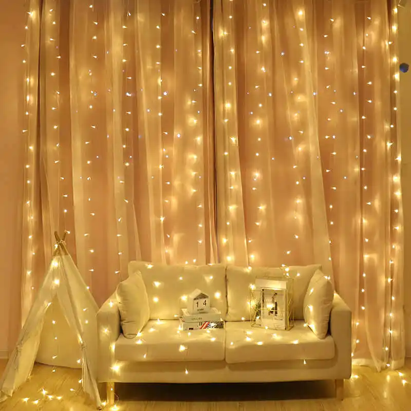 300LEDs Mini LED Curtain Display Bedroom Wall for Stage Background Music Entertainment Fairy Light