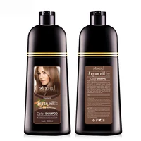 

7 Days Delivery Wholesale Mokeru Permanent Dye Shampoo Argan Oil Fast Hair Color Shampoo For Women Brown Hair Dye Permanent