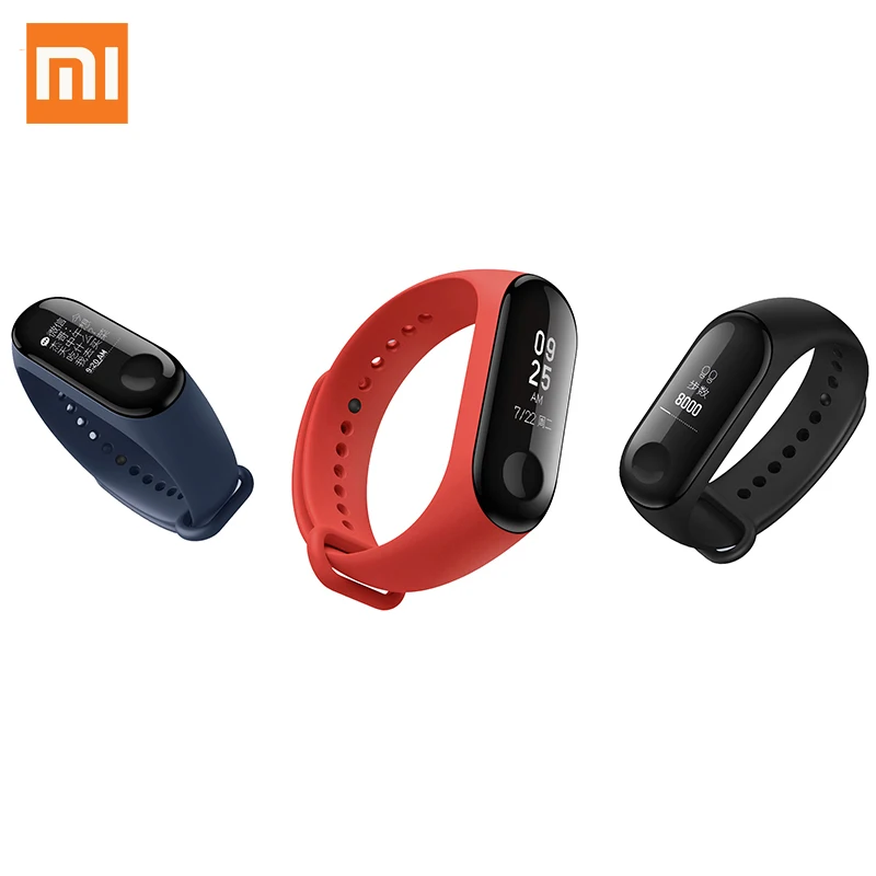 

New Products 2019 Xiaomi Mi Band 3 Smart Watch 2018 Healthy Smart Band Fitness Tracker 0.78inch OLED 5ATM WaterProof