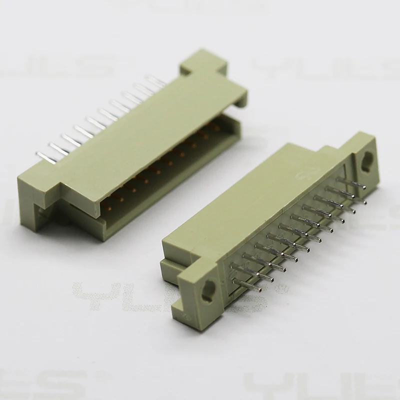 2.54mm DIN 41612 Pcb Connector Male Female Dual Row Third Row Straight