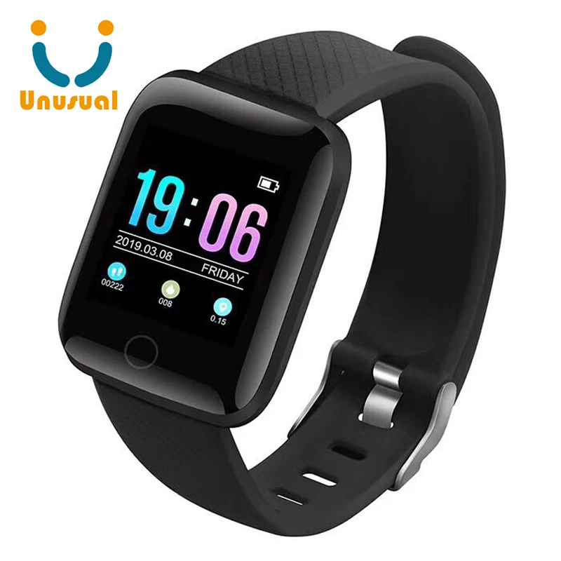 new 1.3 inch square Best Selling Health Fitness Tracker Color Display Smart Bracelet 116plus