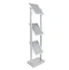 3 tiers folding cosmetic acrylic brochure holder stand display shelf rack