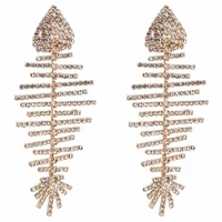 

Fashion big size fish bone earrings