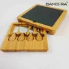 Bamboo cheese cutting board with removable slate /BSCI,FSC Factory