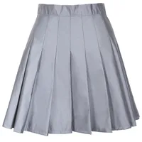 

Hot style summer new style high waist Pleated skirt reflective skirt skirt female