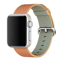 

Woven Nylon Fabric Strap 42mm 38mm watch band metal button For Apple Watch1 3 2 4