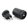 Wholesale 16A / 250V 2pin eu schuko germany spain to 3 pin plug swiss adapter plug