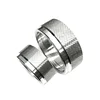 Brass thread bushing fittings custom metal knurled threading cylindrical sleeve bushing