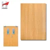 Teak Wood Grain Classroom Door Panel Decoration PVC Film Laminated Metal Steel Sheet