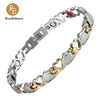 RuBalance 1 Day Delivery wholesale factory Silver Gold Women stainless steel bracelet with health element