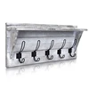Wooden Rustic Wall Mounted Coat Rack Shelf for Kitchen and Bedroom