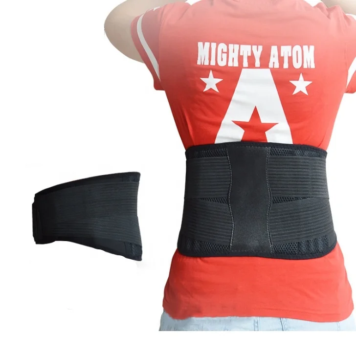 

High quantity neoprene back lumber support belt elastic waist brace trainer, Black