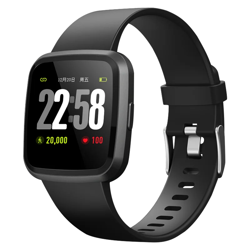 FITUP V12C 1.3 inch IPS watch smart waterproof pink period sleep heart rate smartwatch bluetooth fitness tracker smartbracelet