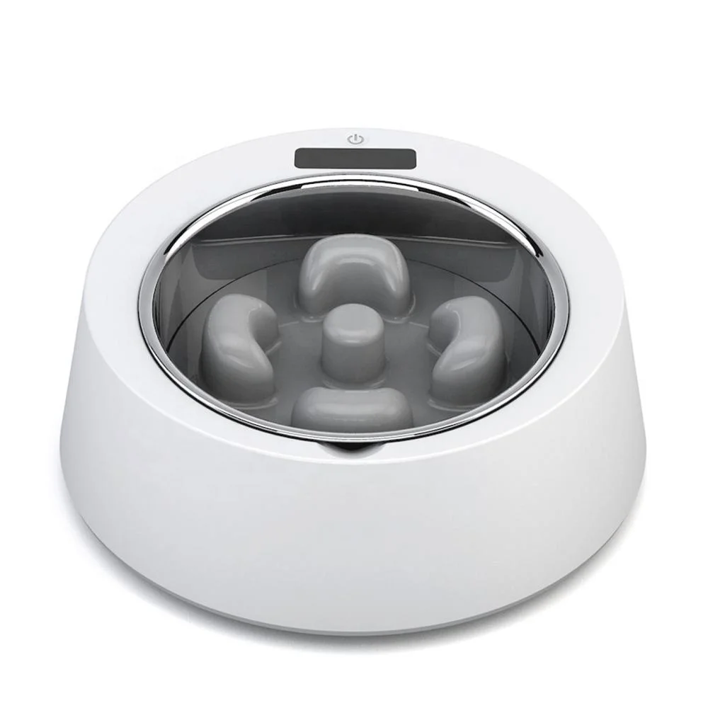 

Newest ABS Material Accurate Weighing LCD Display Portable Custom Logo Pet Food Bowl Smart Slow Feeder Dog Bowl