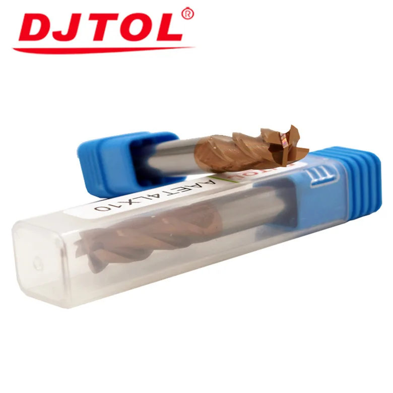 
HOT SALE DJTOL Four Flutes Milling Cutter Solid Carbide End Mills For CNC MACHINE 