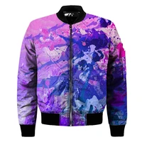 

Dropshipping print on demand padded hip hop private label bomber jacket