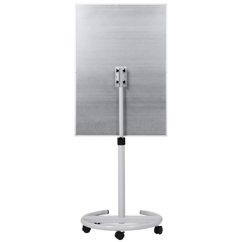 
60*90cm height adjustable easel stand whiteboard flip chart with wheel 