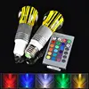 AC110-240V crystal cylinder color change rgb led bubble bulb