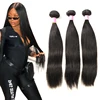 Affordable #1B Straight Bundles Human Hair Extensions Virgin Brazilian Hair Weave Standard 100% Virgin Hair Bundles