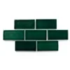 Solid Color White Bevelled Glossy Ceramic Glazed Wall Tiles Importers Decorative White Kitchen Backsplash Wall Subway Tile