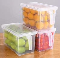 

Kitchen use transparent PP silicone refrigerator storage box for food