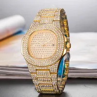 

Custom Wholesale Mens Luxury Dress Watch Diamonds Wristwatch Geneva Watch