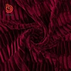 Yeemo textile charming design polyester with spandex korean crushed velvet fabric for dress