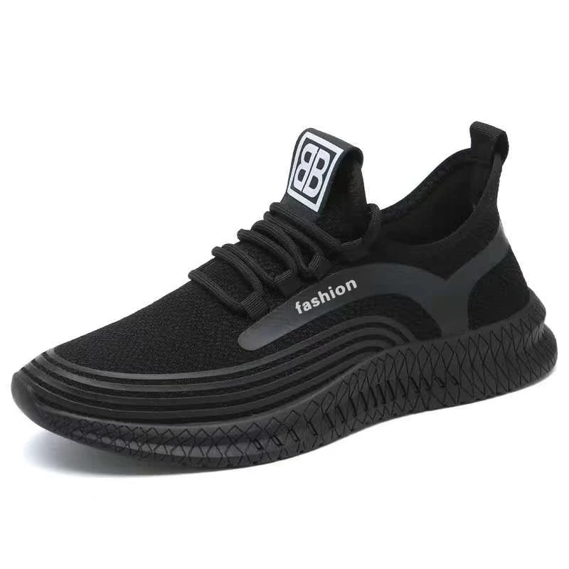 

Men's mesh running sports shoes Comfortable Sports Shoes Men Athletic Outdoor Sneakers for Walking, Black white