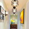 Personality creative aisle balcony lights corridor lights wrought iron American ceiling lamps into the entrance hall lights