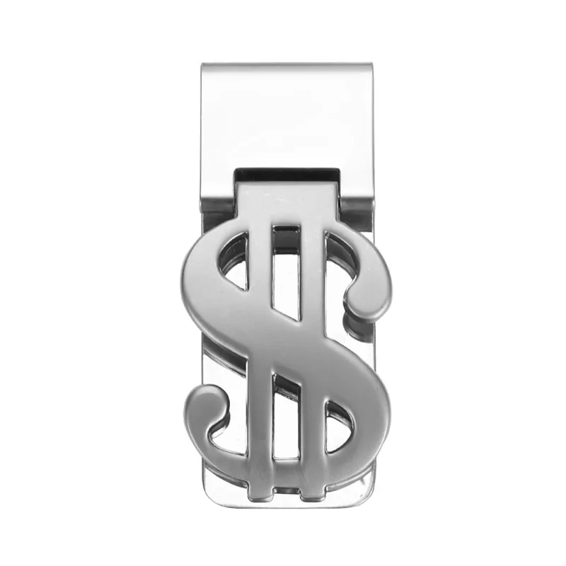 

2021 new fashion stainless steel metal U.S. dollar money clip cash organizer in hot selling