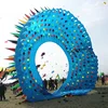 giant inflatable show ring kite 3D round tridimensional beach kite with spike decoration