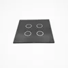 Crystal glass panel for touch light switch