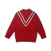 in stock kids wholesale winter clothes baby boys red sweater designs for 3-6Y kids wool sweater pullover