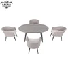 steel frame rattan dining chair rattan dining sets