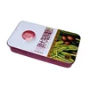 Slide lid tin box for packing mint or candy empty tin box for mint candy tin box with slide lid