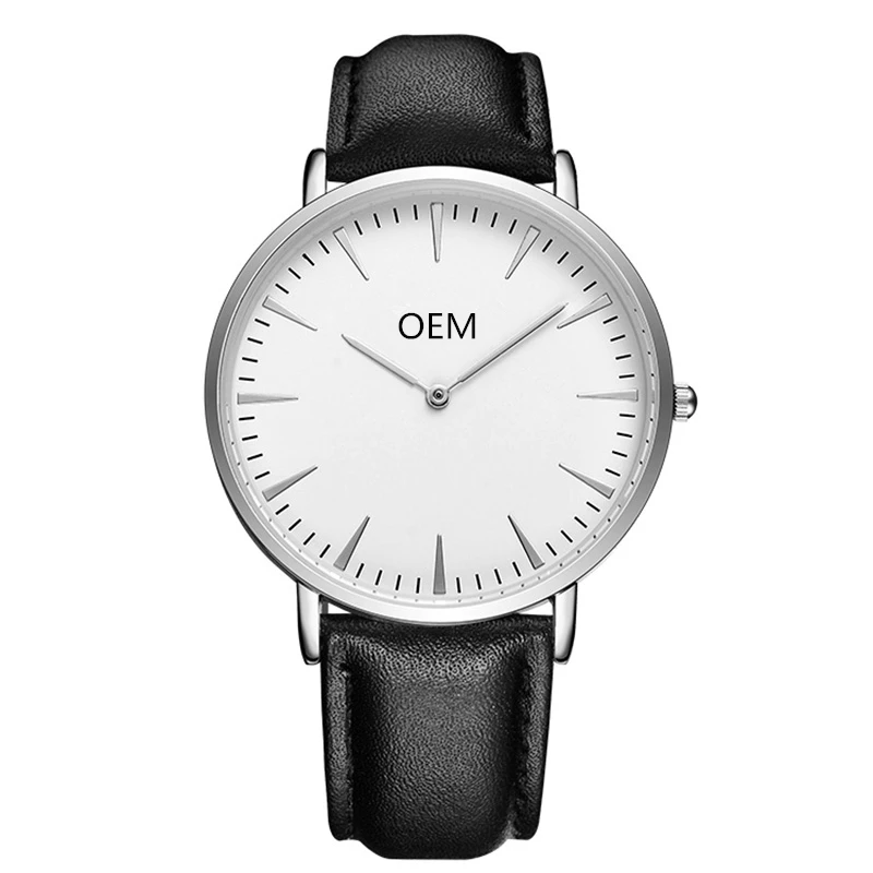 

Genuine Leather Custom Watches Private Label Watches For Men Wrist China Supplier Mens Watches OEM